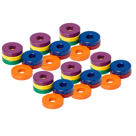 DOWLING MAGNETS Ceramic Ring Magnets, 6 Per Pack, PK6 735010